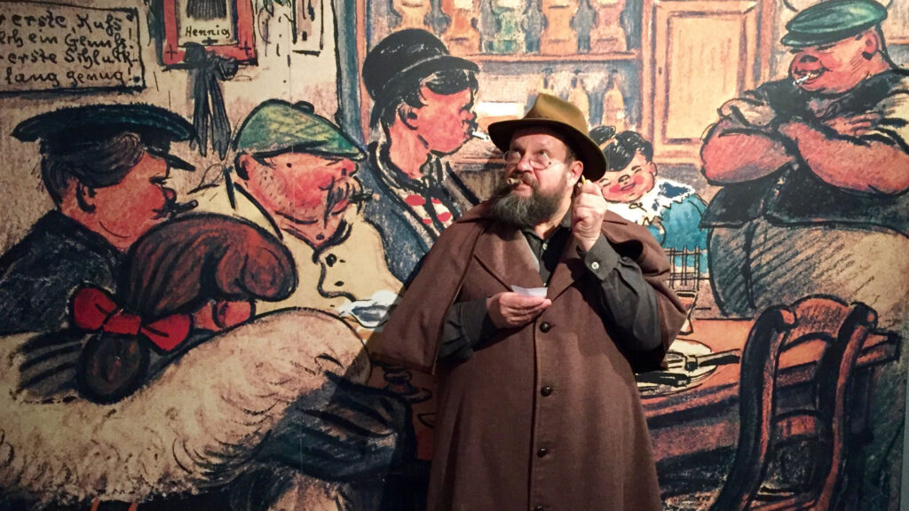 … iss doch wurscht! Zille-Programm: Das Zille-Milljöh präsentiert mit Liedern und Geschichten der Hinterhöfe Alt-Berlins und mit spielerisch gewürzter Erbswurstsuppe serviert. Sehenswert und ein Highlight für jeden Altstadt-Besuch.