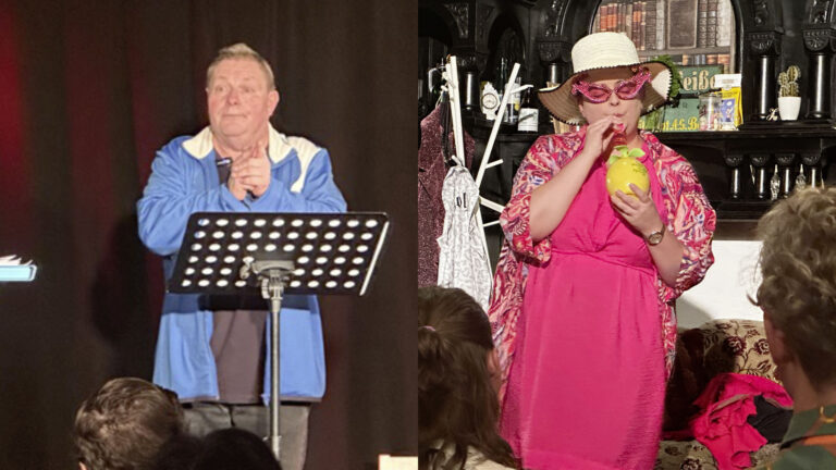 Spielzeiteröffnung 2025 im Altstadttheater Köpenick mit Gerald Wolf (Na, det war wieda ’n Jahr!) und Dana Bong (Nachtschattengeflüster)