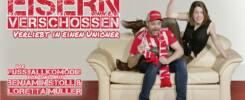 Eisern verschossen - verliebt in einen Unioner, die Fußballkomödie zu Union Berlin von und mit Benjamin Stoll und Loretta Müller im Altstadttheater Köpenick