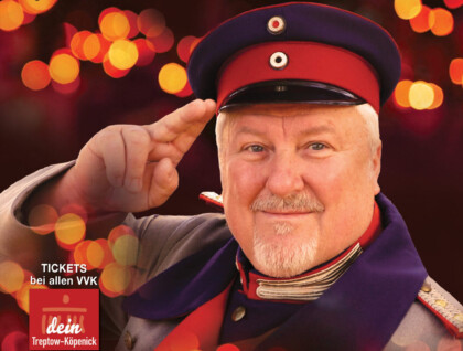Ein kleines bisschen Weihnacht mit dem Hauptmann von Köpenick, alias Heiko Stang.
