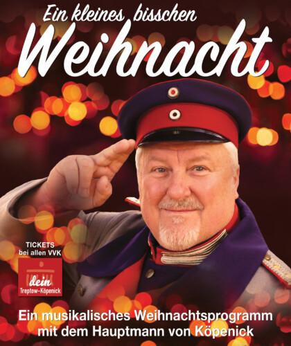 Ein kleines bisschen Weihnacht mit dem Hauptmann von Köpenick, alias Heiko Stang.